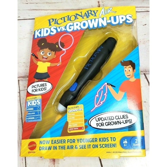 Mattel Games Pictionary Air Kids vs Grown-Ups Family Drawing Game Gift - Picture 1 of 12